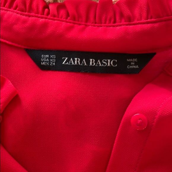 ZARA red blouse - Picture 3 of 6